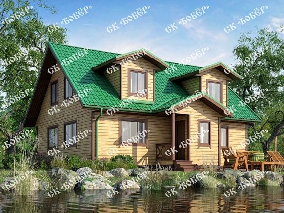 Дом из бруса 9.5х10