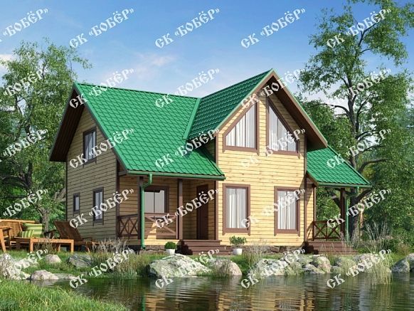 Дом из бруса 8х9