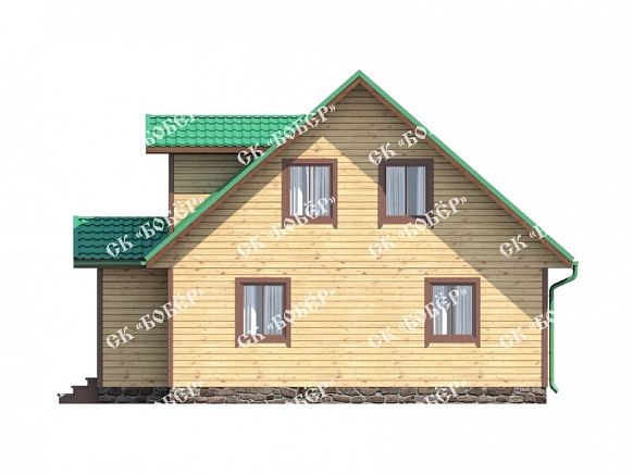 Дом из бруса 9.5х10. фото
